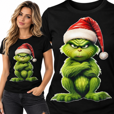 KOSZULKA DAMSKA ŚWIĄTECZNA  BAD GRINCH